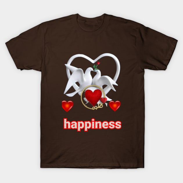 Peace and happiness T-Shirt by Dilhani